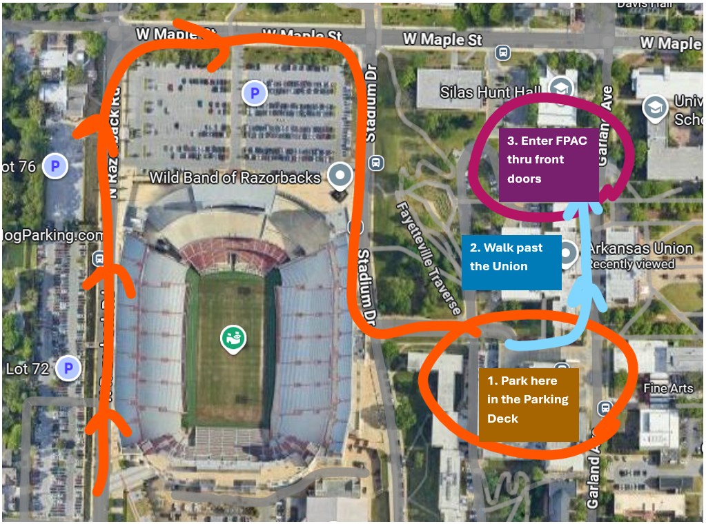 Venue and Parking Map